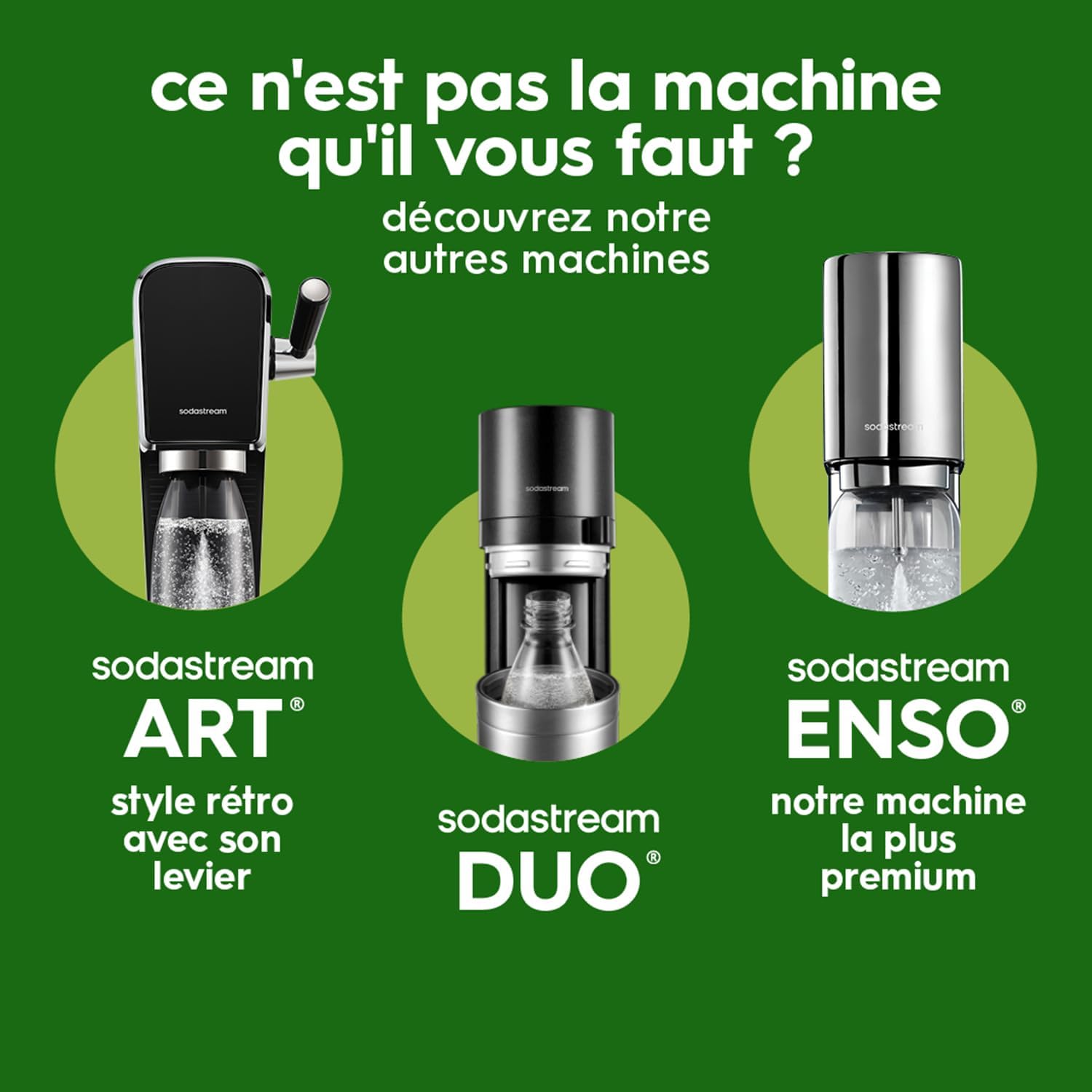 Detalle de Sodastream Terra : machine à eau pétillante noire avec CO₂ Quick Connect, 60 L de gaz et 3 bouteilles 1 L sans BPA