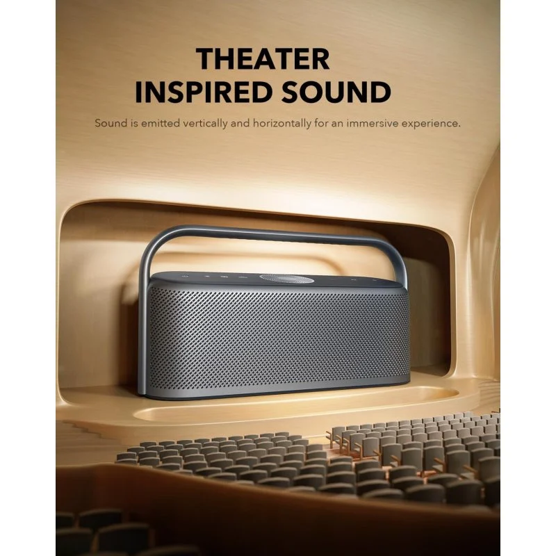 Detalle de Soundcore Motion X600 altavoz inalámbrico con audio espacial
