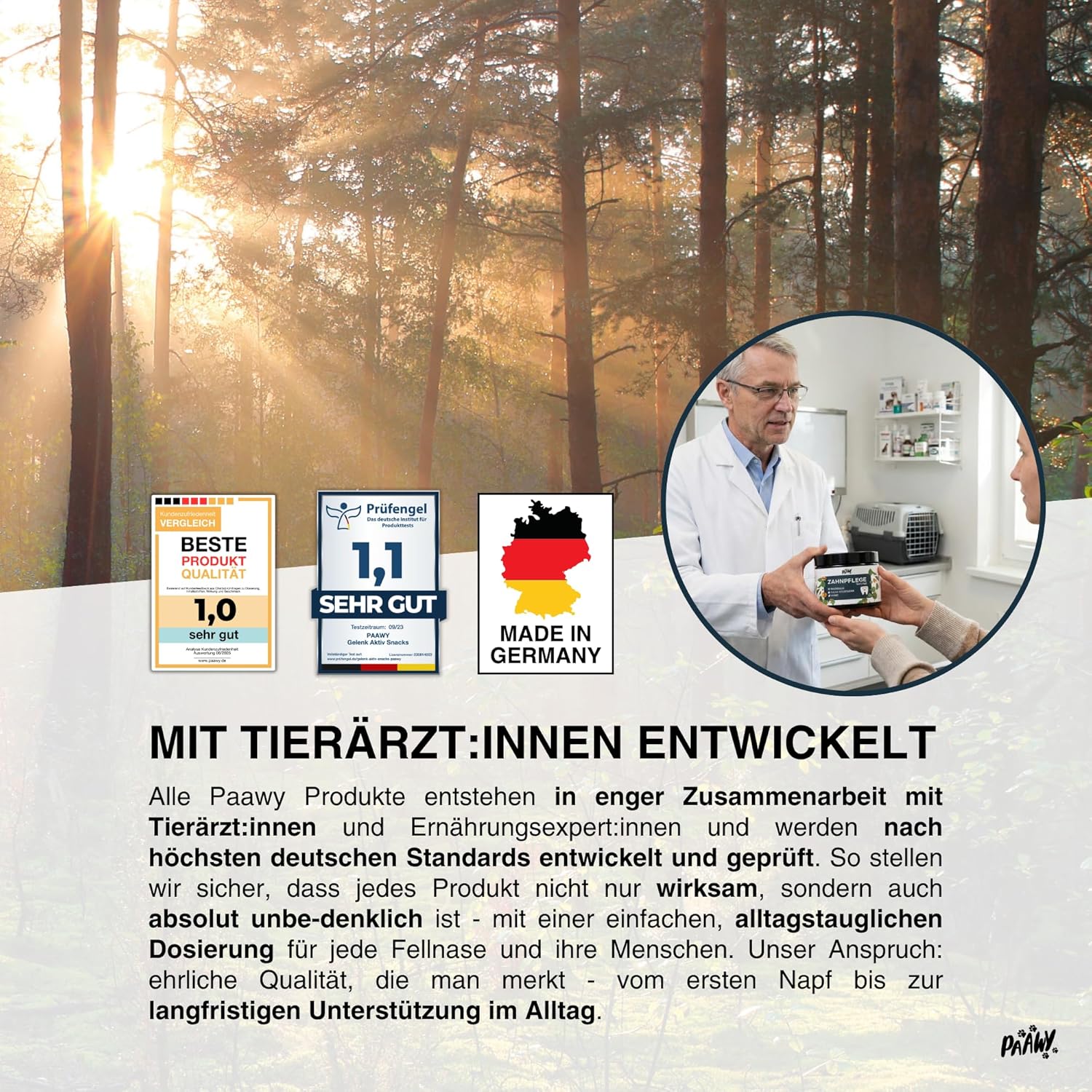 Thumbnail 6 de paawy Dental Pulver für Hunde – 9-in-1 Wirkstoff-Komplex, Zahnsteinentferner & Mundgeruch-Futtertopping