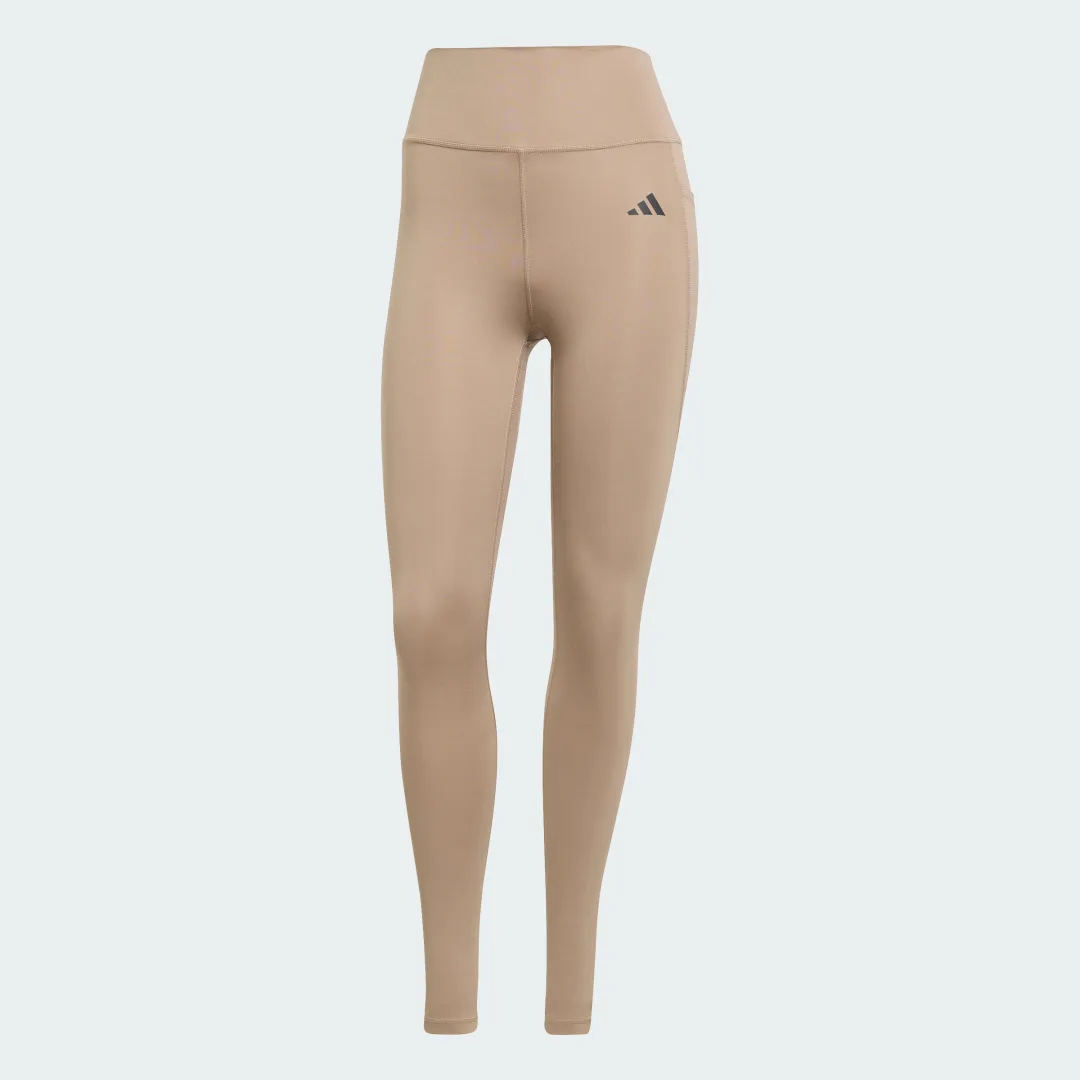 Detalle de Mallas largas con bolsillo oculto Optimé Essentials de Adidas - color Marrón
