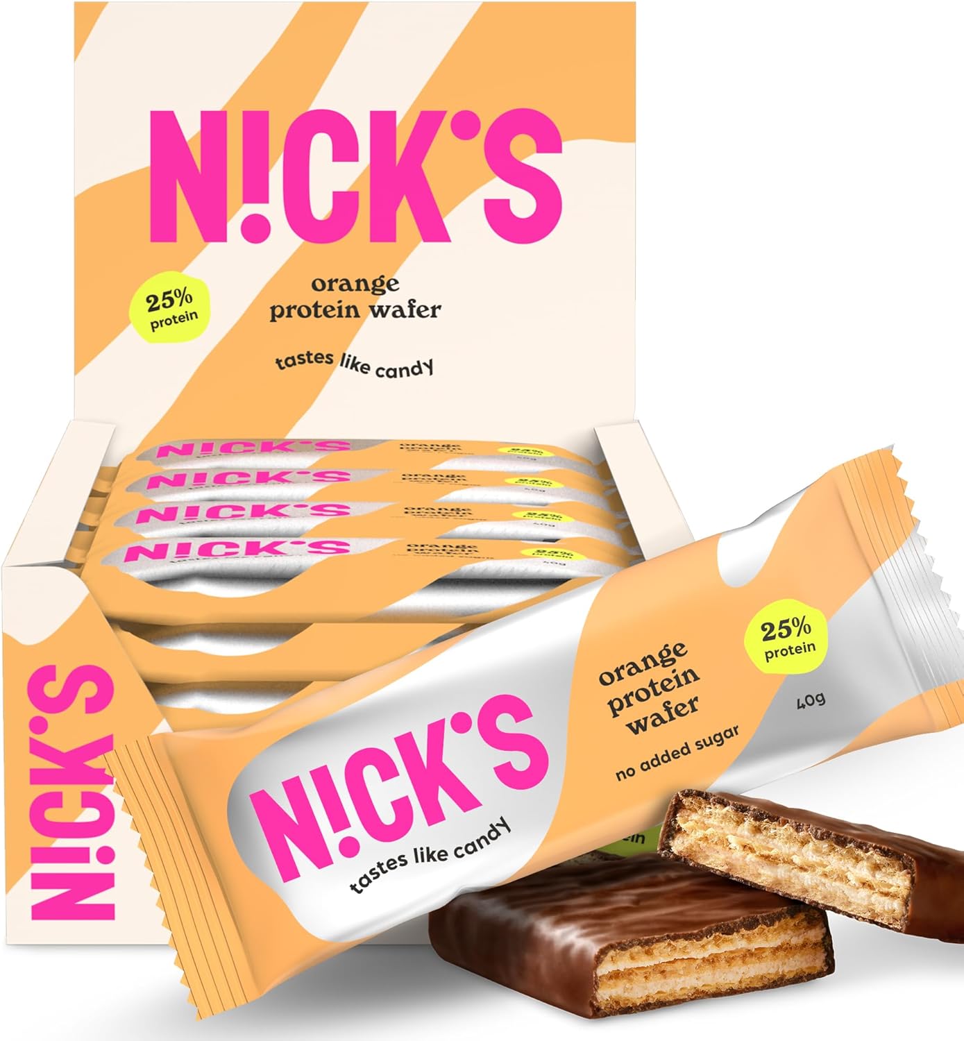 Detalle de NICKS Barre protéinée Sans Sucres Ajoutés Gaufrettes