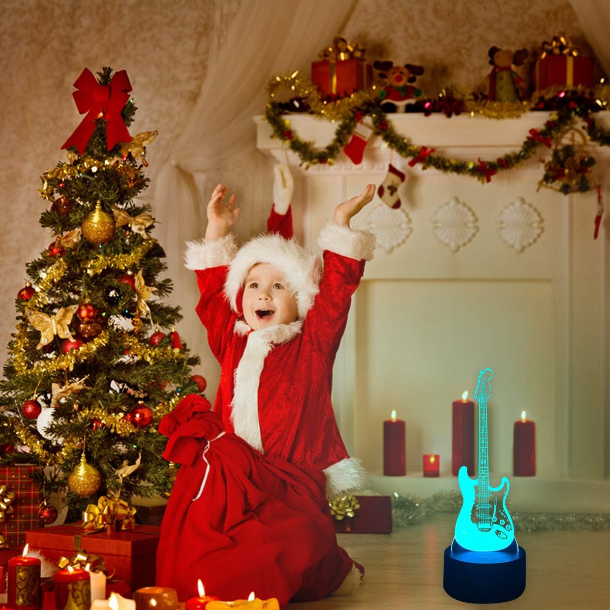 Thumbnail 6 de SISYS Lampade 3D Illusione Ottica – Luce Notturna da Tavolo LED con 7 Colori e Controllo Tattile