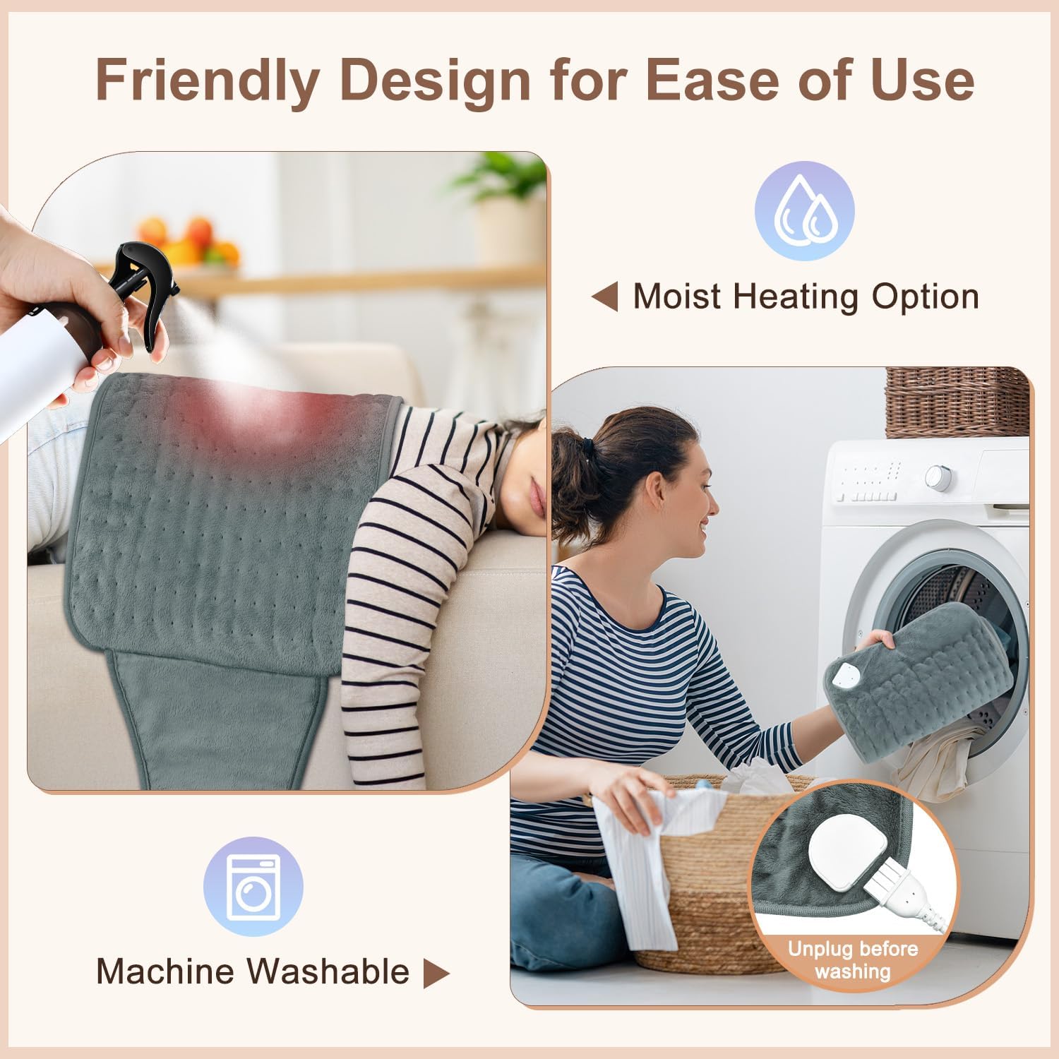 Detalle 2 de IGXHAVIZ Heating Pad with Adjustable Belt