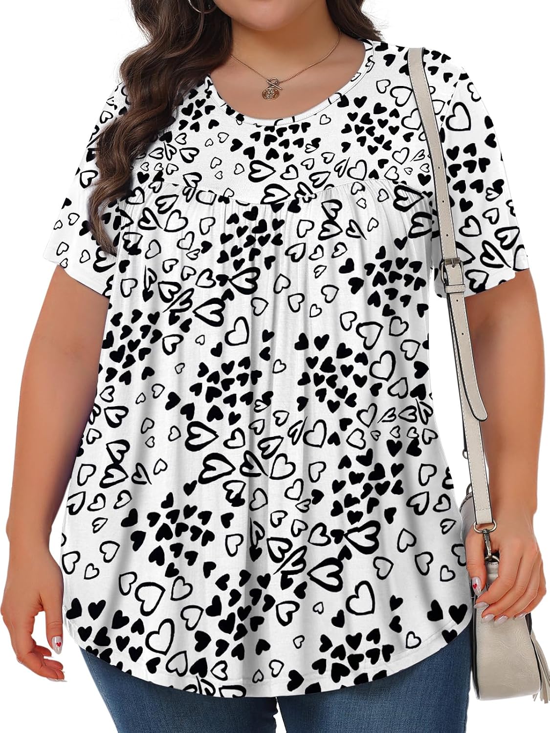 Detalle 2 de Tencede Plus-Size Tunic Top, Rayon Blend