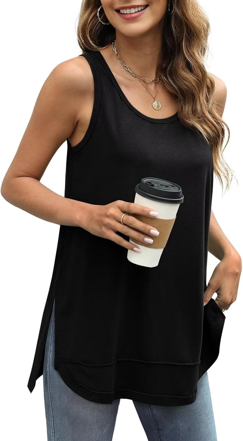 Thumbnail 5 de WIHOLL Damen Tank Top – sommerliches, leichtes Rundhals-Top mit schlanker Passform