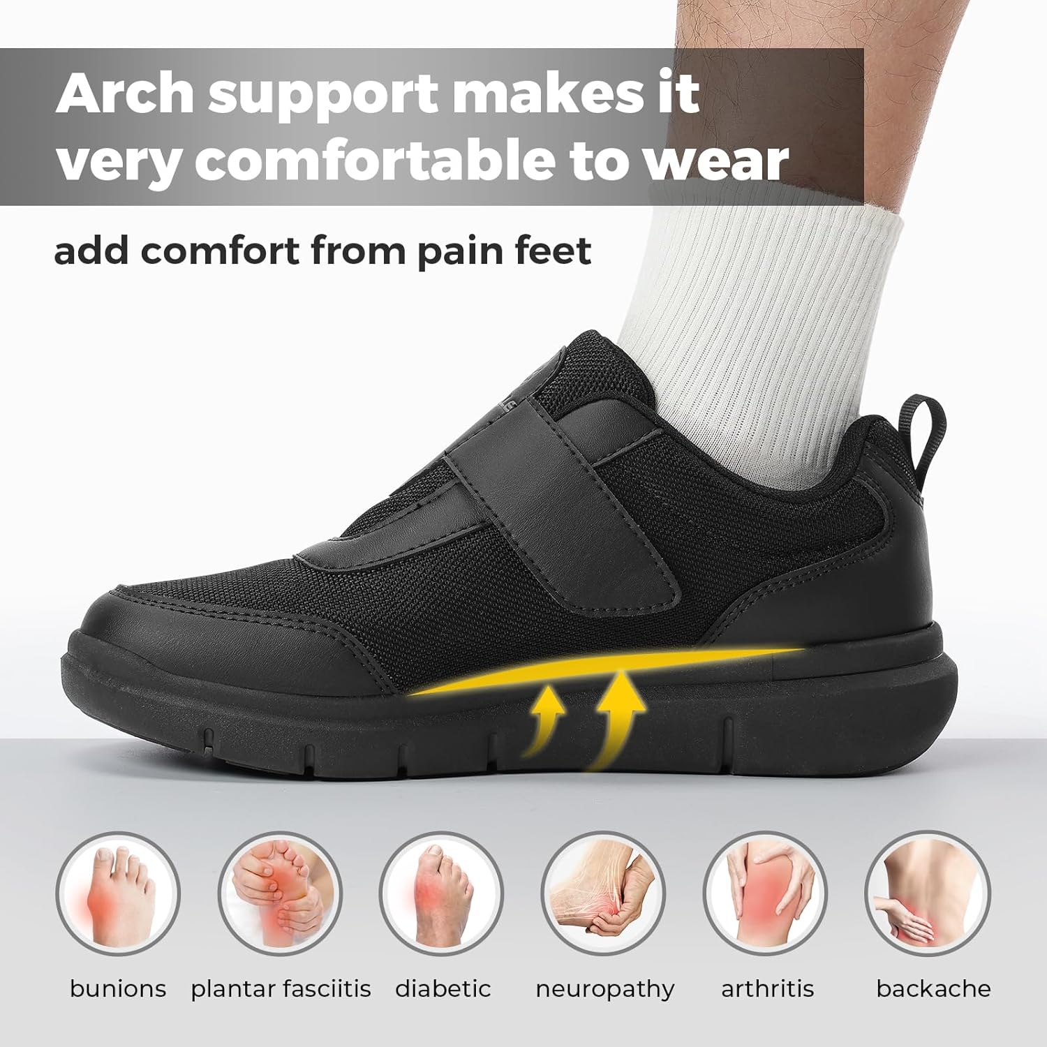 Thumbnail 3 de FitVille EasyTop StrapEase V4 Diabetic Shoes