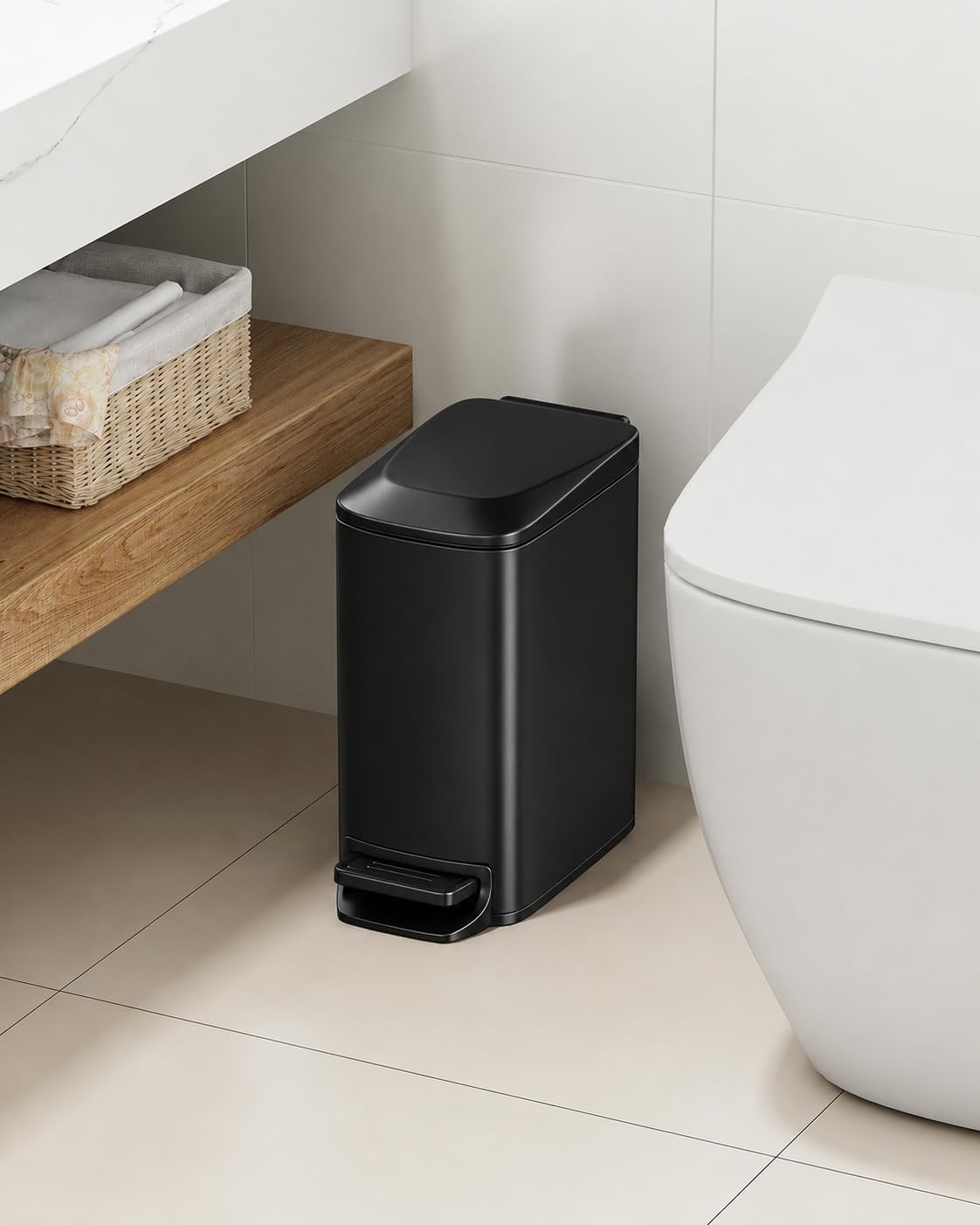 Thumbnail 6 de TIPGO Slim Bathroom Trash Can 6 L 🗑