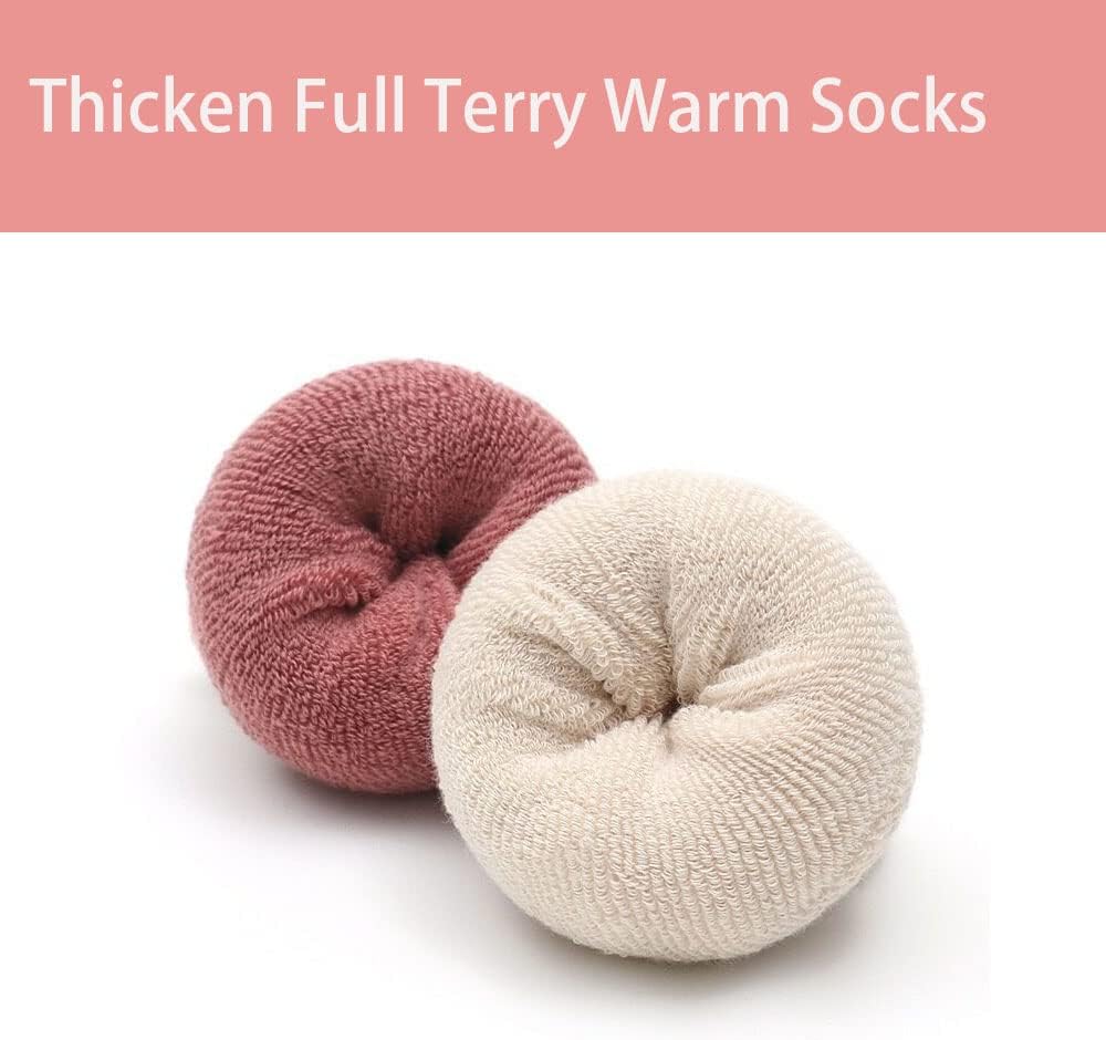 Detalle de FedMois 6er Pack Baby & Kleinkinder ABS-Wintersocken aus Baumwolle mit rutschhemmenden Noppen