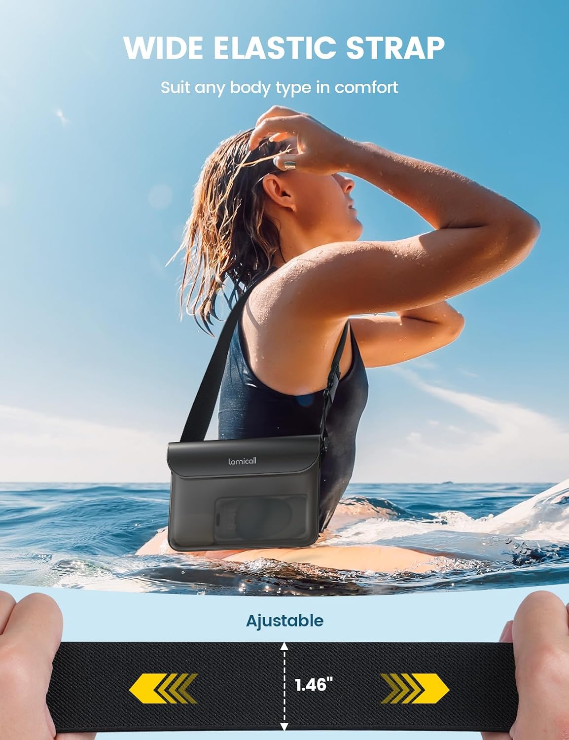 Detalle 1 de Lamicall IPX8 Waterproof Pouch 2-Pack