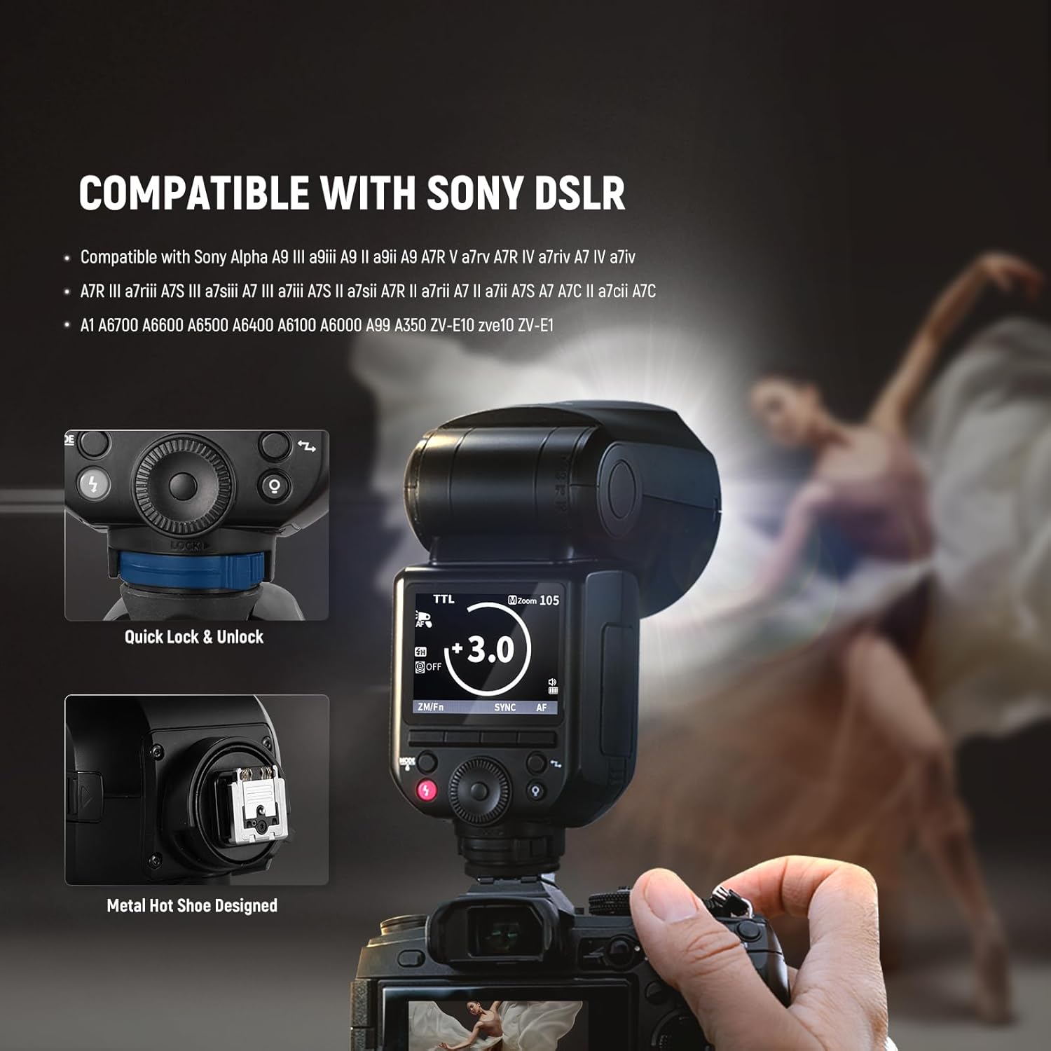Thumbnail 6 de NEEWER Z2PRO-S 76 W TTL-2,4G-Speedlite