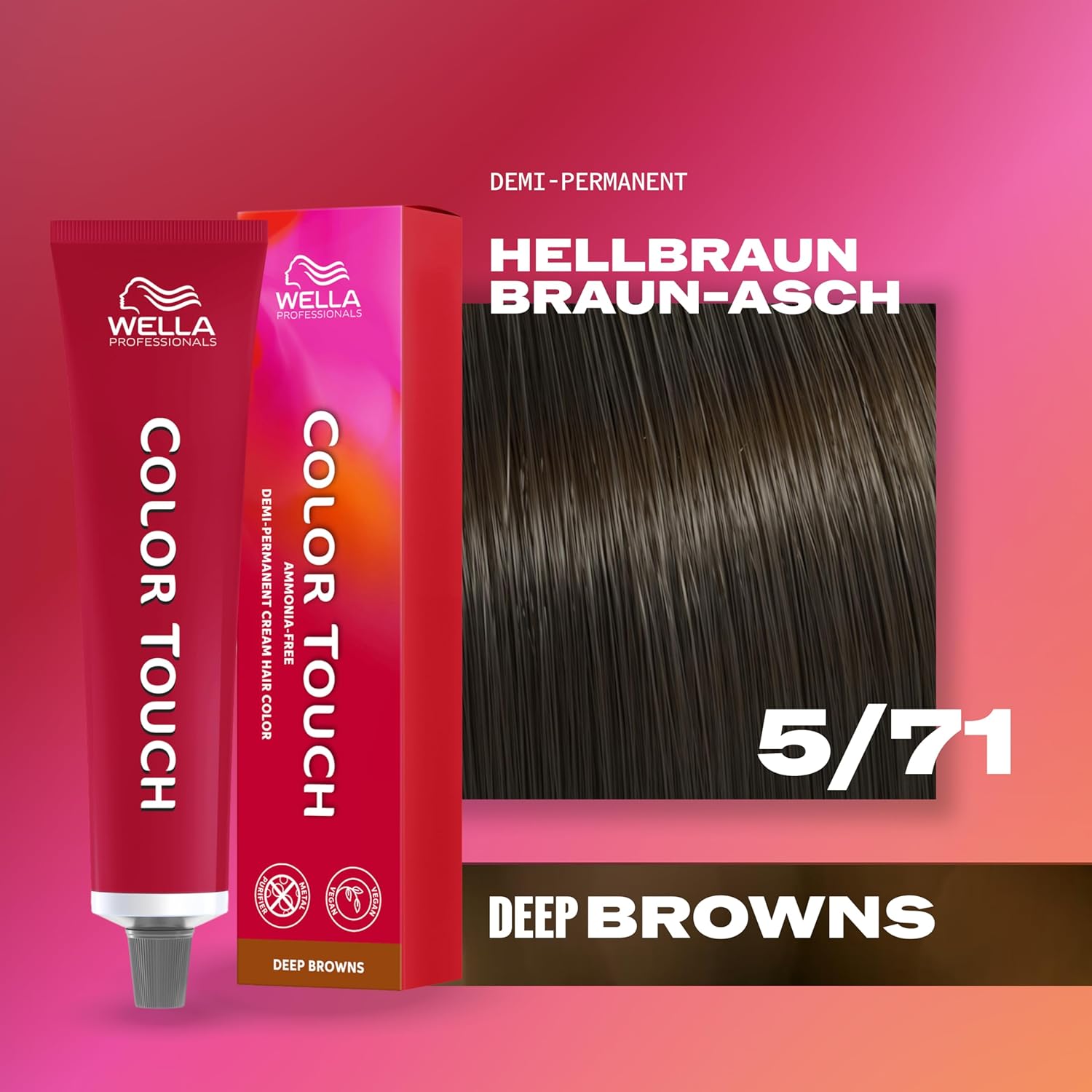 Thumbnail 1 de Wella Professionals Color Touch Deep Browns – Ammoniakfrei, vegan, mit Metal Purifier