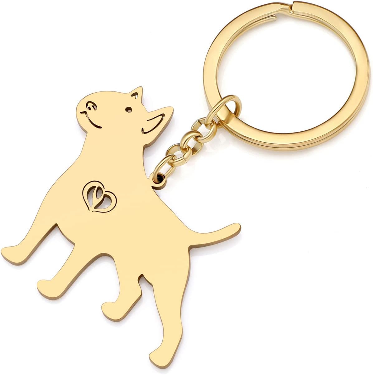 Thumbnail 6 de Stainless Steel Dog Keychain Wallet Car Key Keyring by YAYAKO