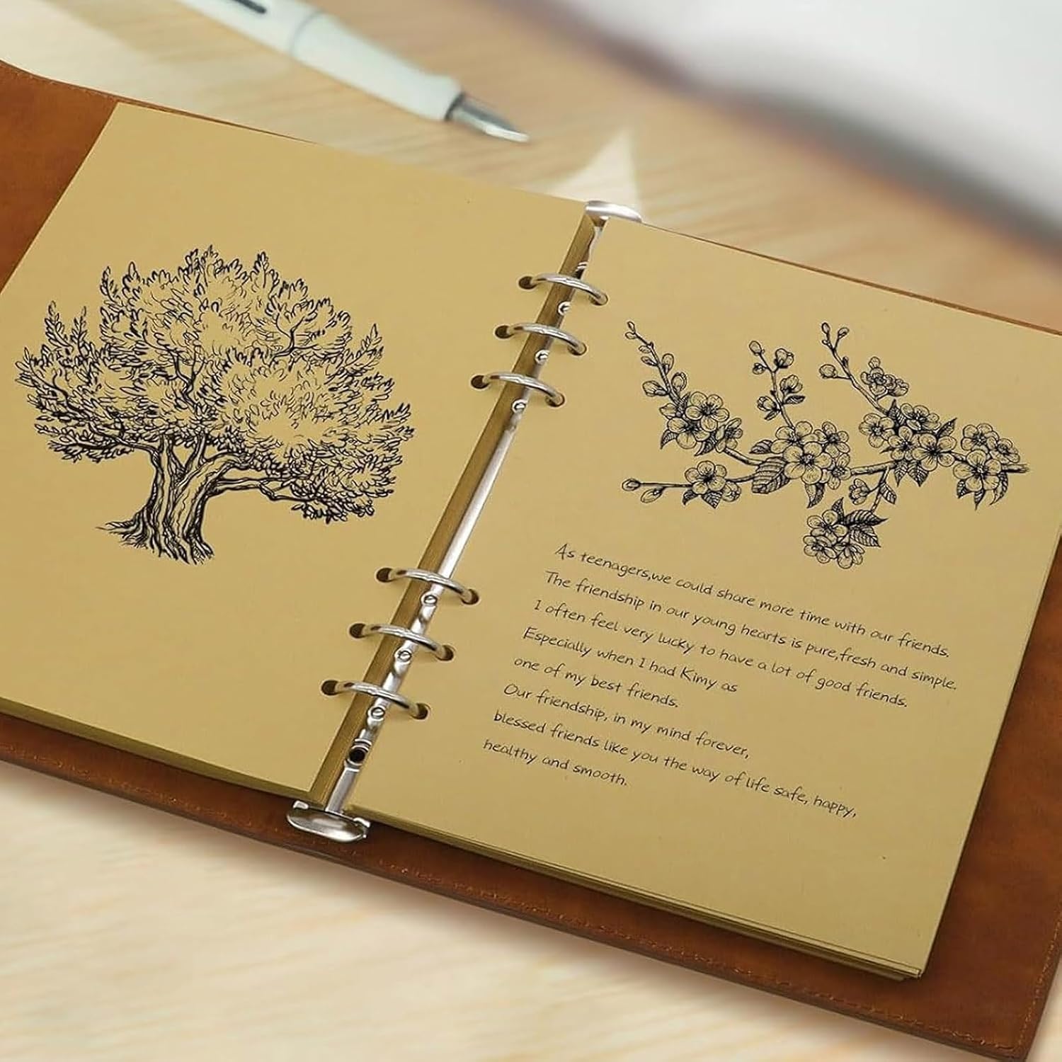 Thumbnail 6 de Aomiduo Notizbuch A5 Nachfüllbar 200 Seiten 📓