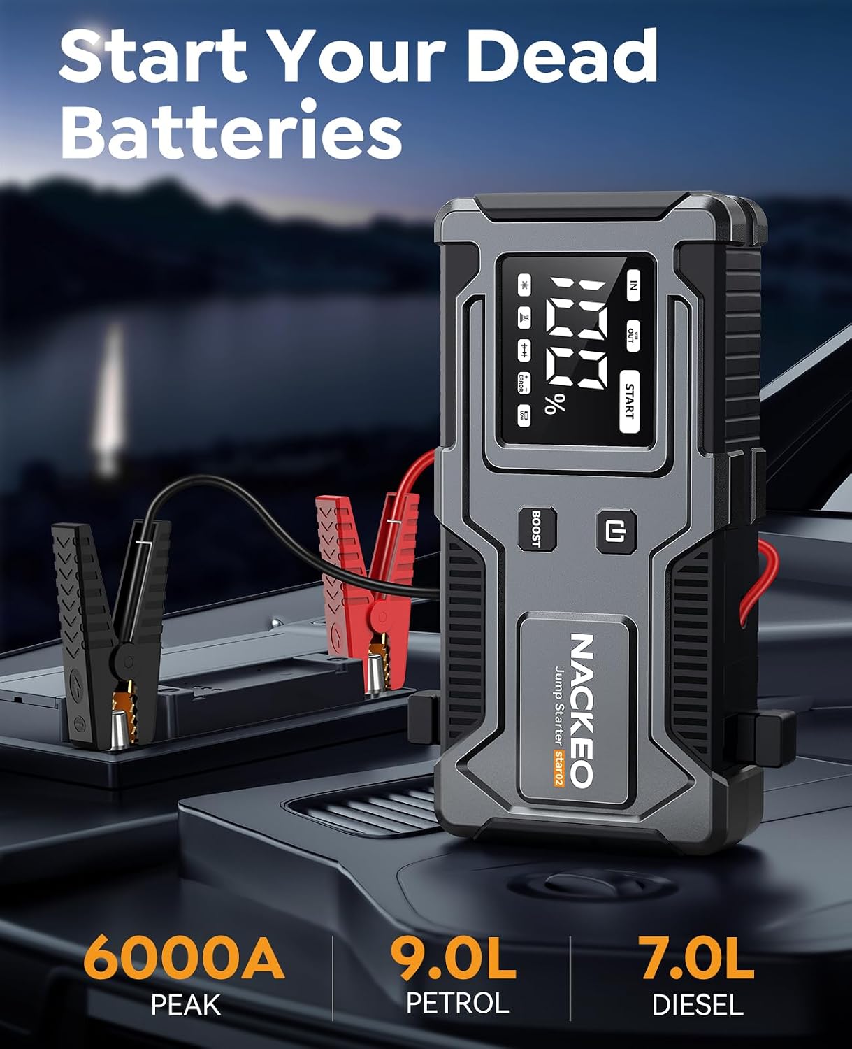 Detalle 2 de Safer Jump Starter Power Pack 6000A for 12V Cars