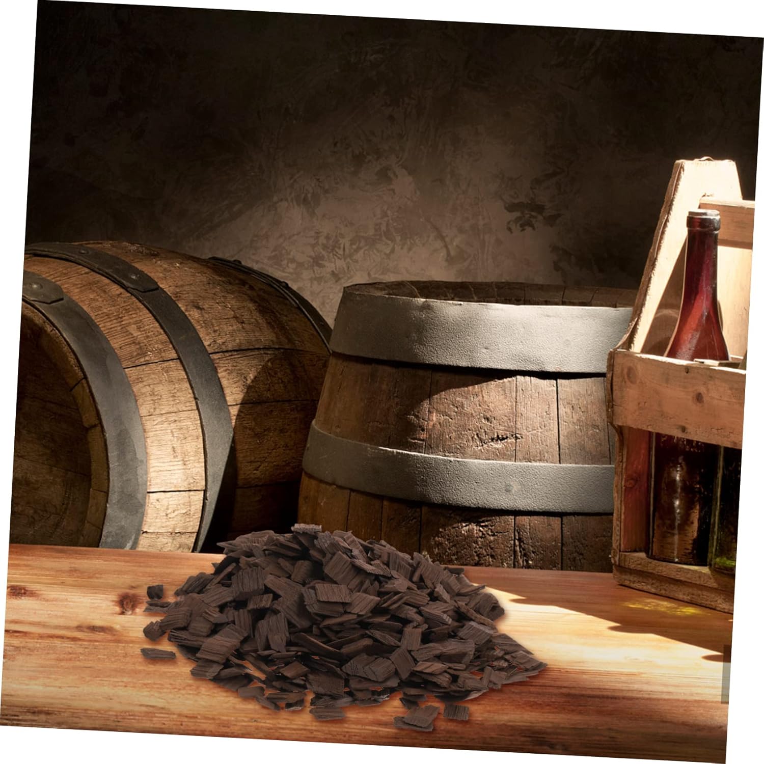 Thumbnail 3 de MAGICLULU französische Rotwein-Eichenchips, schwer geröstet – Holzstücke für Weinherstellung & Whisky-Reifung