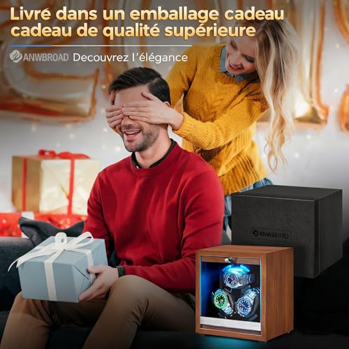Thumbnail 7 de ANWBROAD Remontoir Montre Automatique 4 Modes – 3 Montres, Moteur Mabuchi Ultra-Silencieux