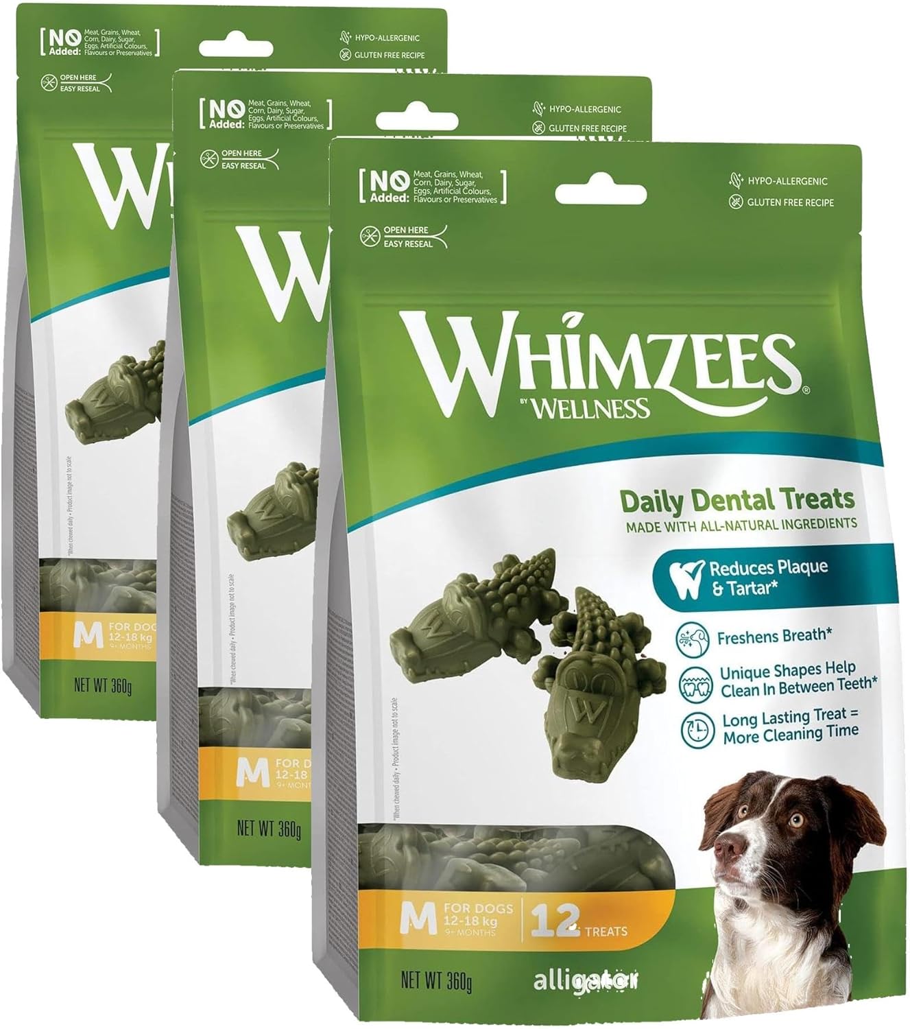 Thumbnail 4 de WHIMZEES Alligator S, 24 pezzi – Snack orale per cani di taglia piccola (S), Alligatore formato piccolissimo