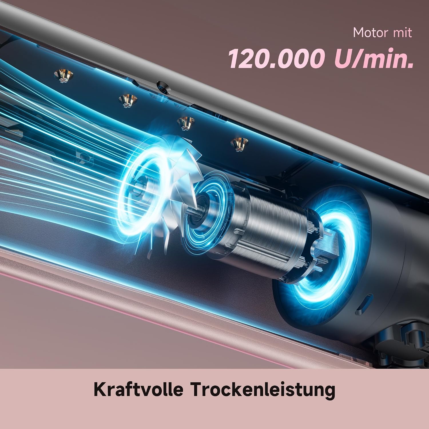 Detalle de DREAME Aero Straight Pro 2-in-1 Luftglätter – KI Styling, Dualer Luftstrom, 120.000 U/min