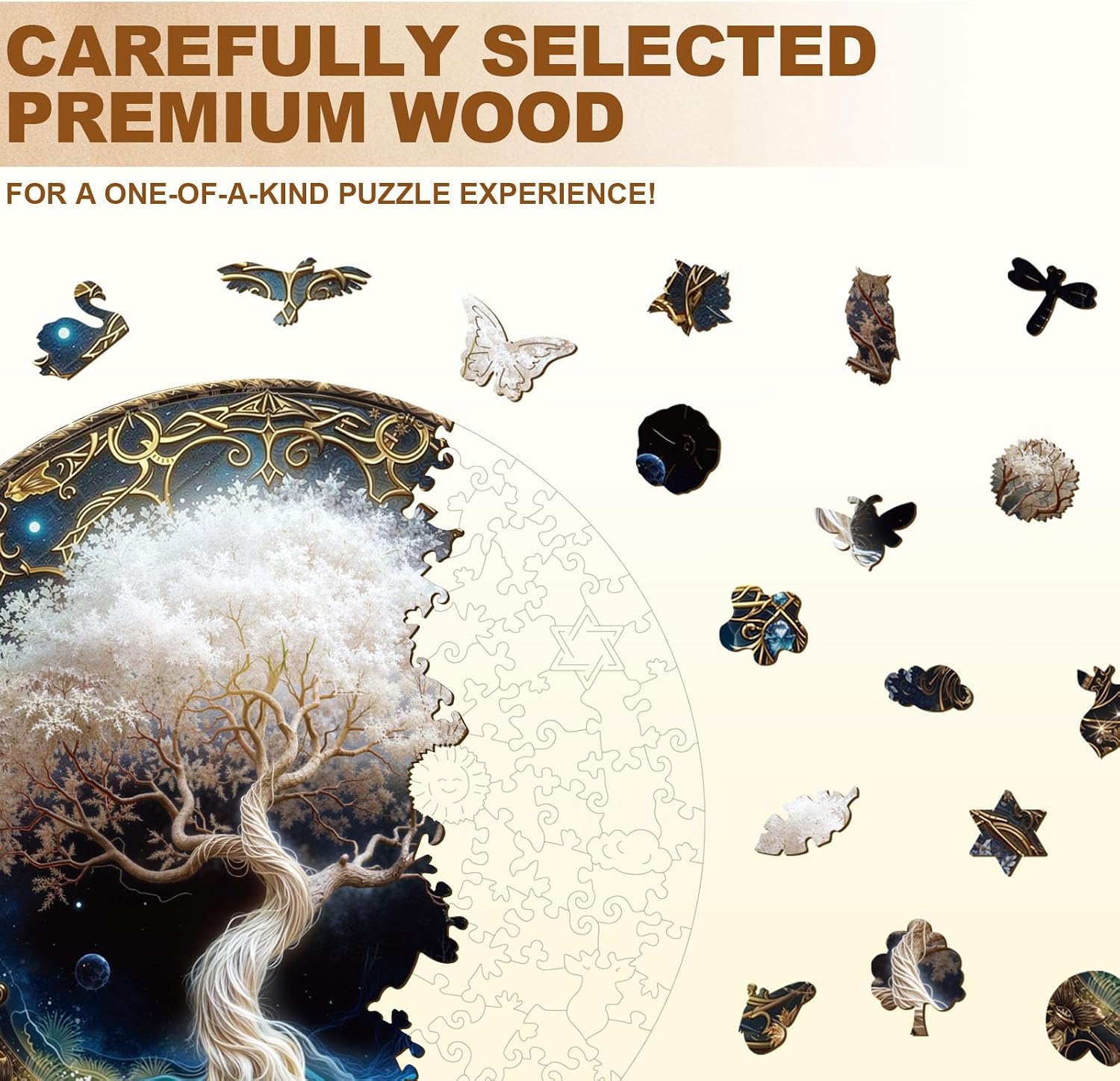 Detalle de KAAYEE Wooden Jigsaw Puzzle, 200 Pieces