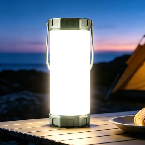 Imagen de Glocusent Survival Camping Light 1200LM: Rechargeable Lantern for Tough Outdoor Conditions en OfertitasTOP
