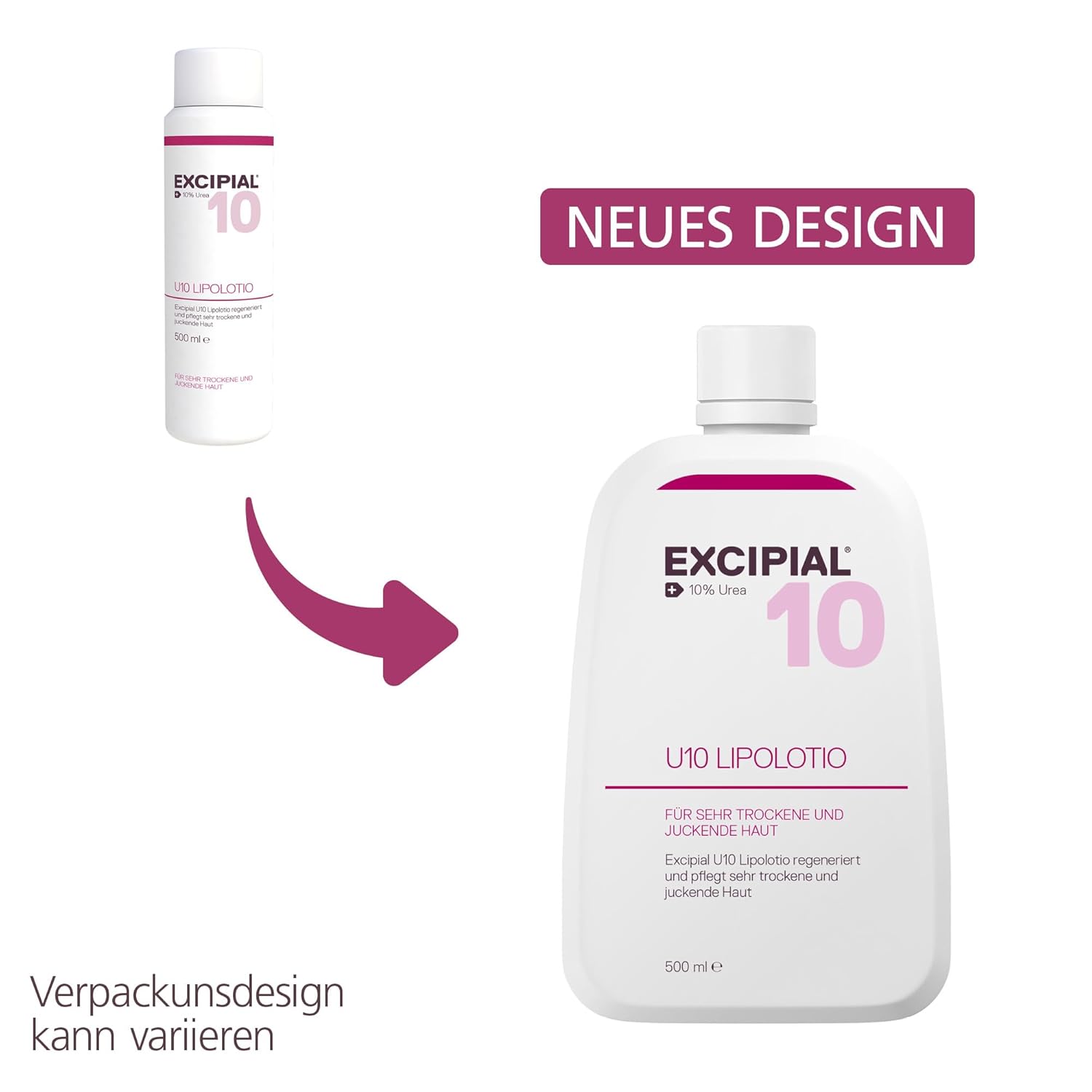 Detalle 2 de Excipial U10 Lipolotio 500 ml Körperlotion