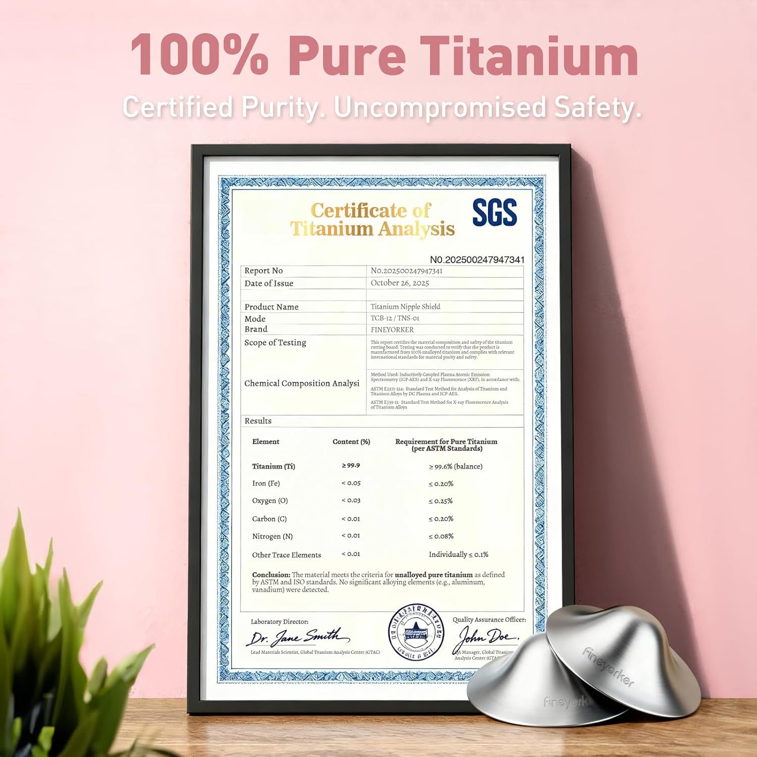 Thumbnail 2 de 100% Pure Titanium Nipple Shields Small