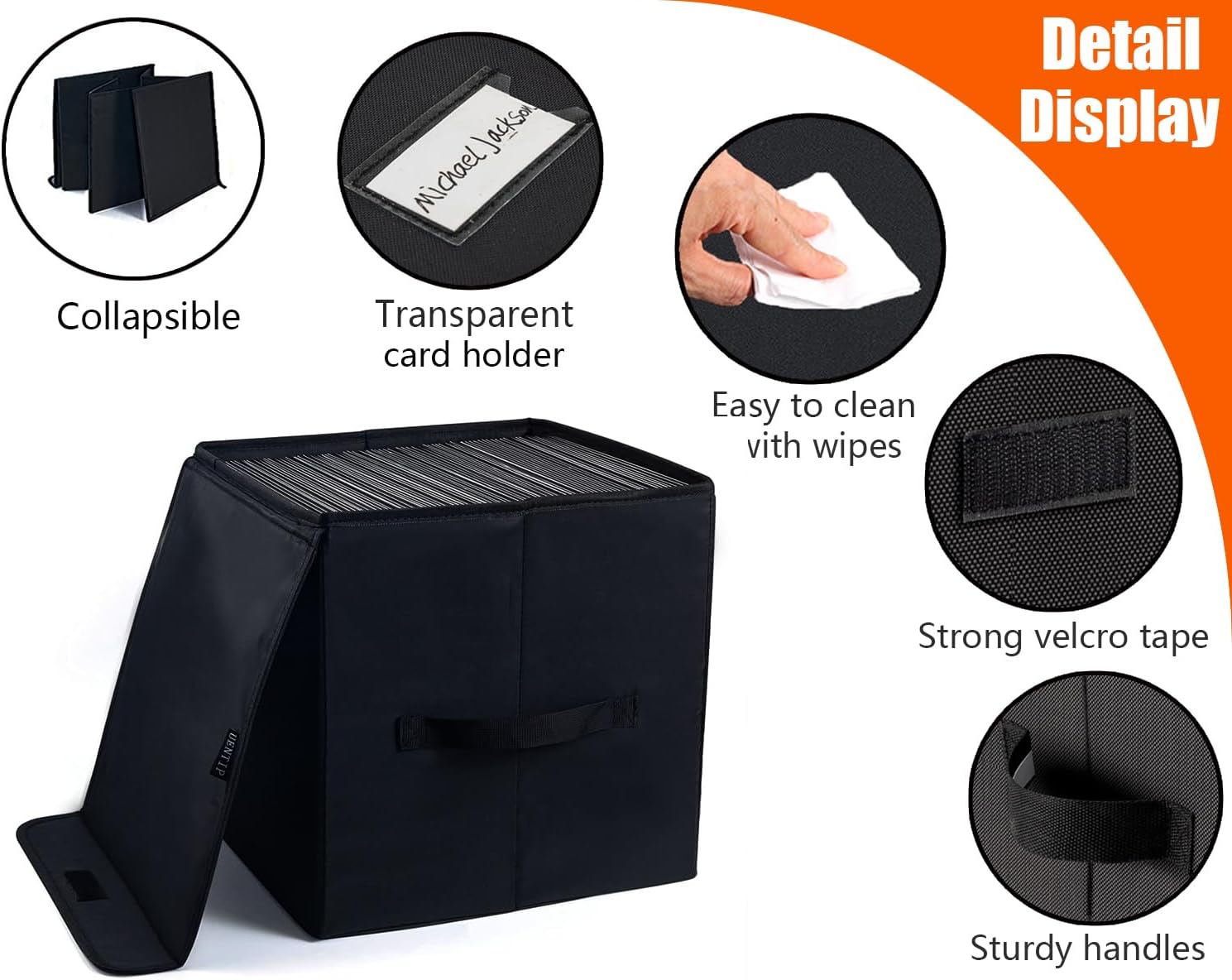Detalle 2 de UENTIP 12-inch Vinyl Record Storage Box