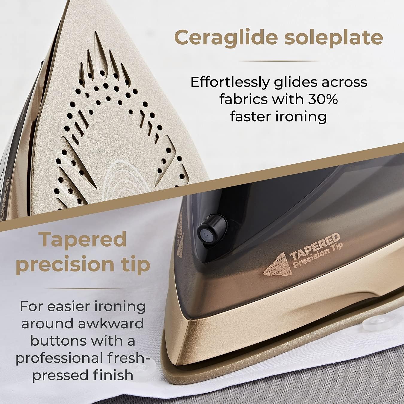 Detalle 2 de Tower T22022GLD Ceraglide 360 cordless iron 2800W
