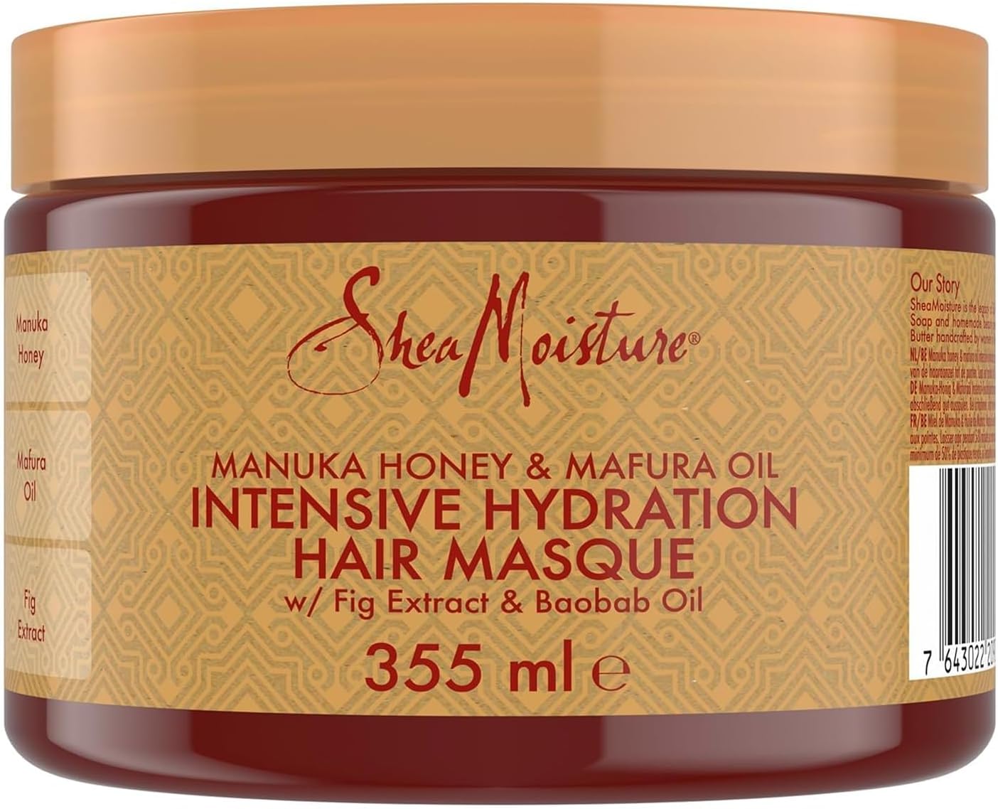 Detalle de SheaMoisture Maschera Intensive Hydration per Capelli Ricci, Crespi e Danneggiati (355ml)