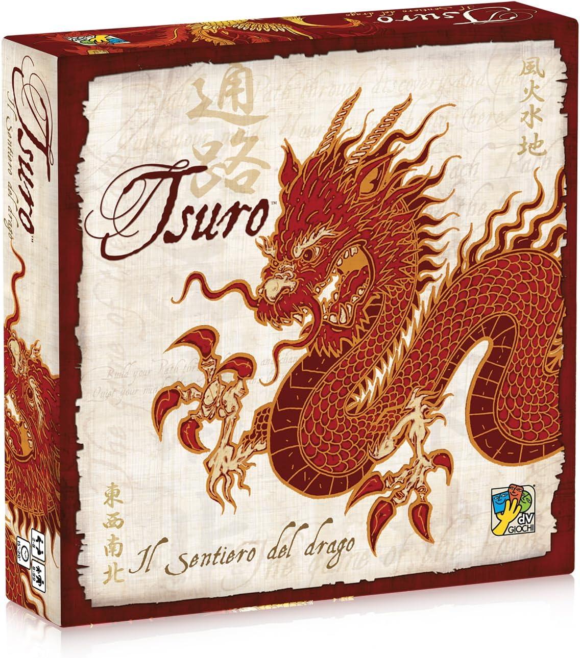 Detalle de dV Giochi Tsuro Ścieżka Smoka – gra kafelkowa dla 2–8 graczy, od 8 lat
