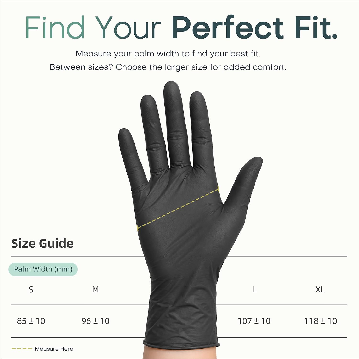 Detalle 2 de BEASTEK Nitrile Disposable Gloves, 4-mil