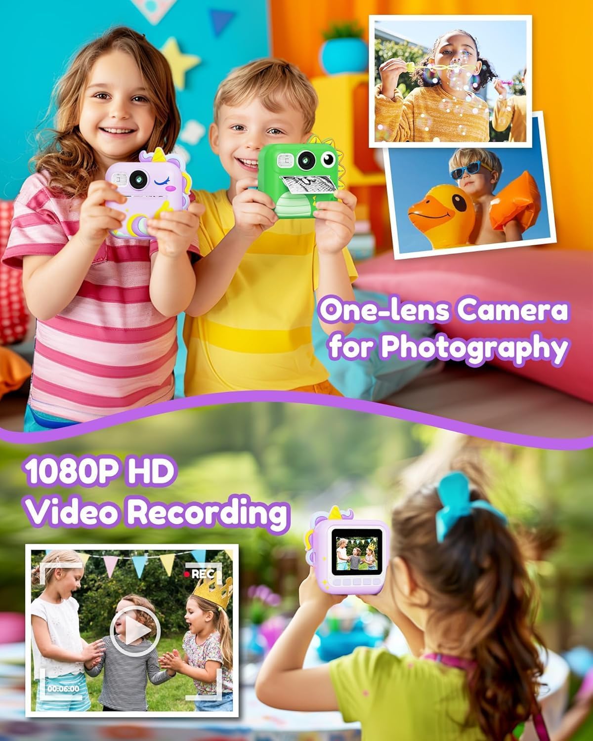 Thumbnail 4 de KOKODI Kids Camera Instant Print 1080P