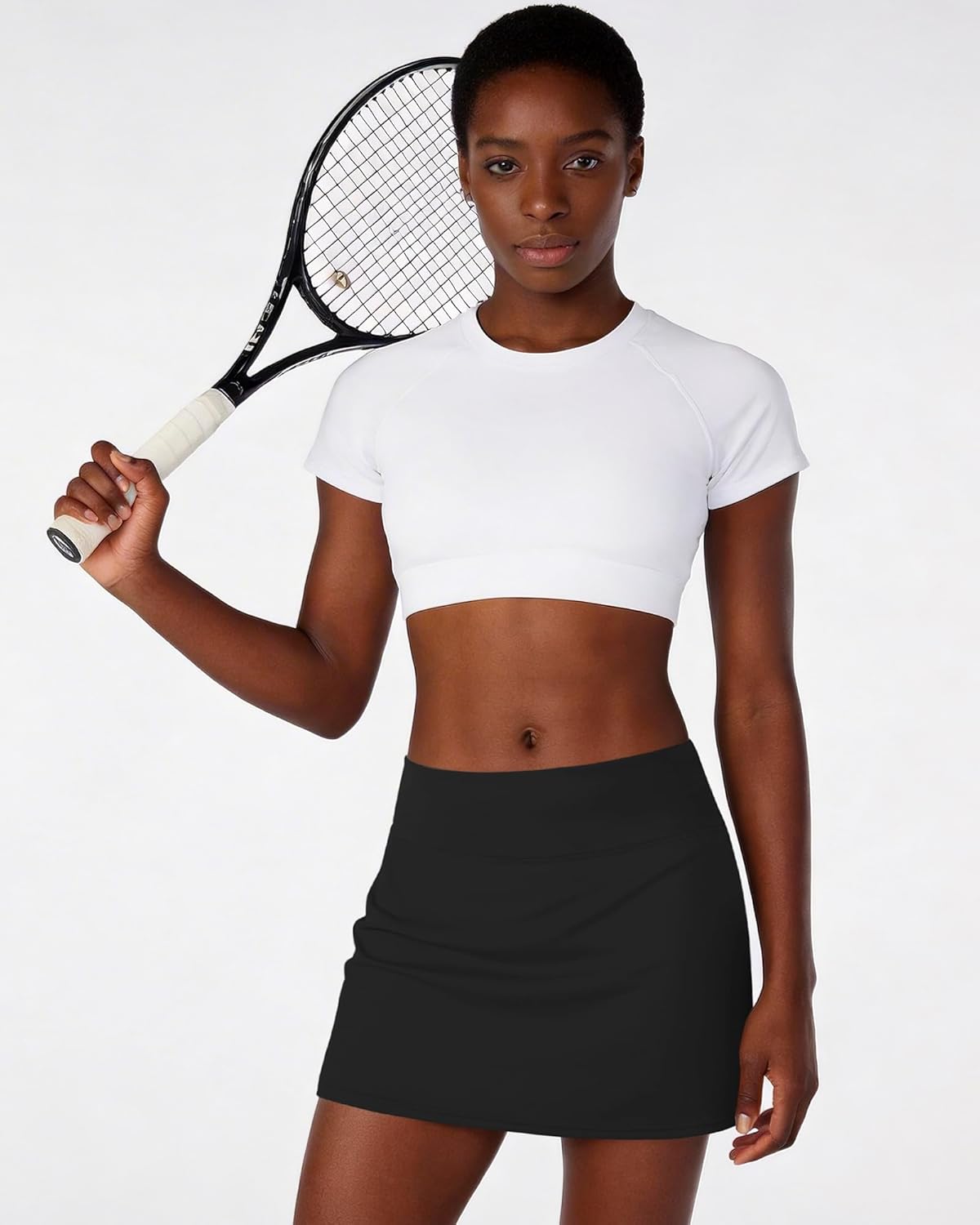 Thumbnail 1 de Shdykj Tennis Skirt with Built-in Shorts – High-Waisted, Stretchy Athletic Skort