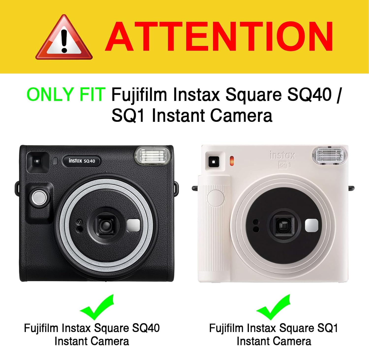 Detalle de Fintie Tasche für Fujifilm Instax Square SQ1 / SQ40 – Premium Schutzhülle mit abnehmbarem Riemen
