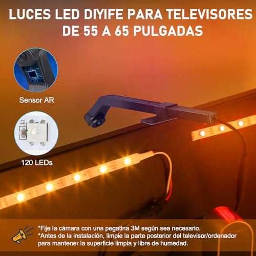 Thumbnail 5 de Diyife Tira LED TV 4m para 50-60