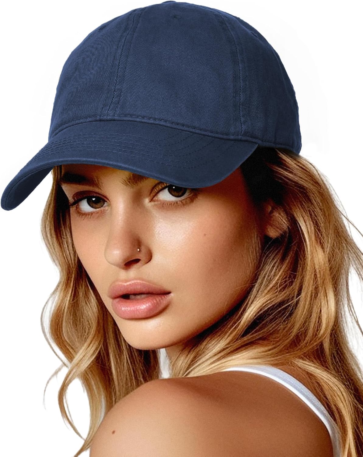 Thumbnail 5 de FURTALK Damen Vintage Basecap aus Baumwolle mit verstellbarem Schieber (2 Größen)