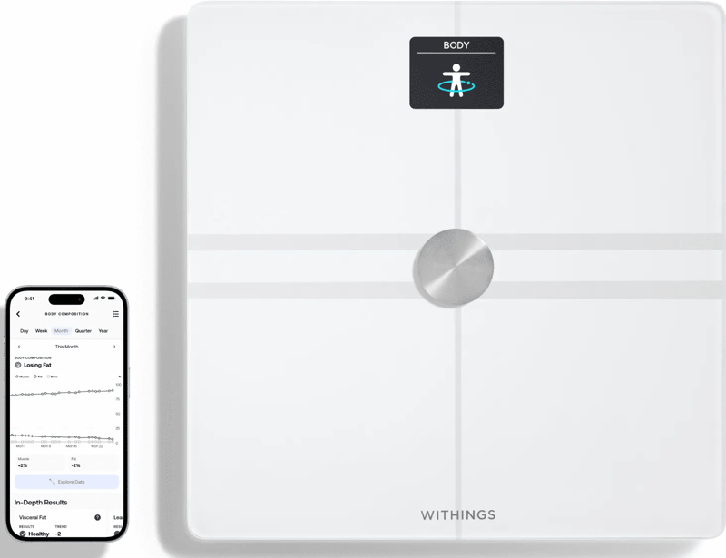 Withings Body Comp Weiß Körperanalysewaage