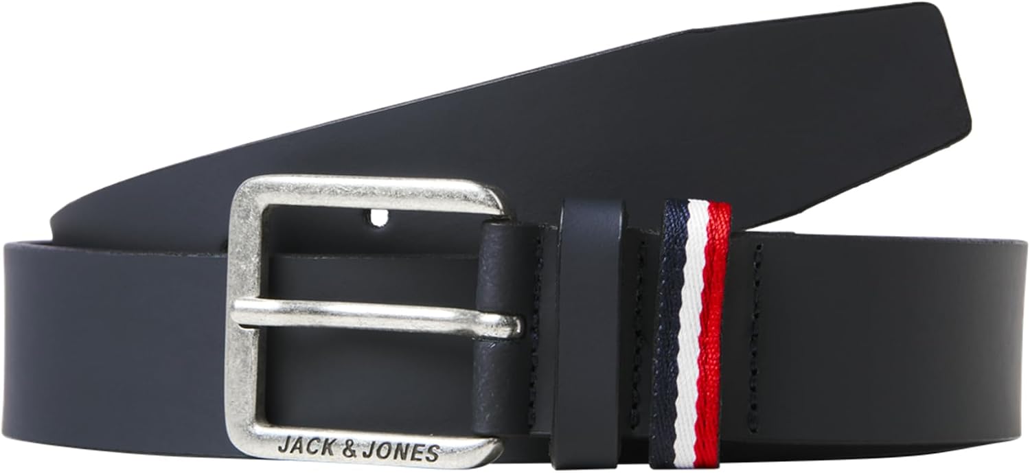Detalle 1 de JACK & JONES ceinture en cuir à boucle ajustable