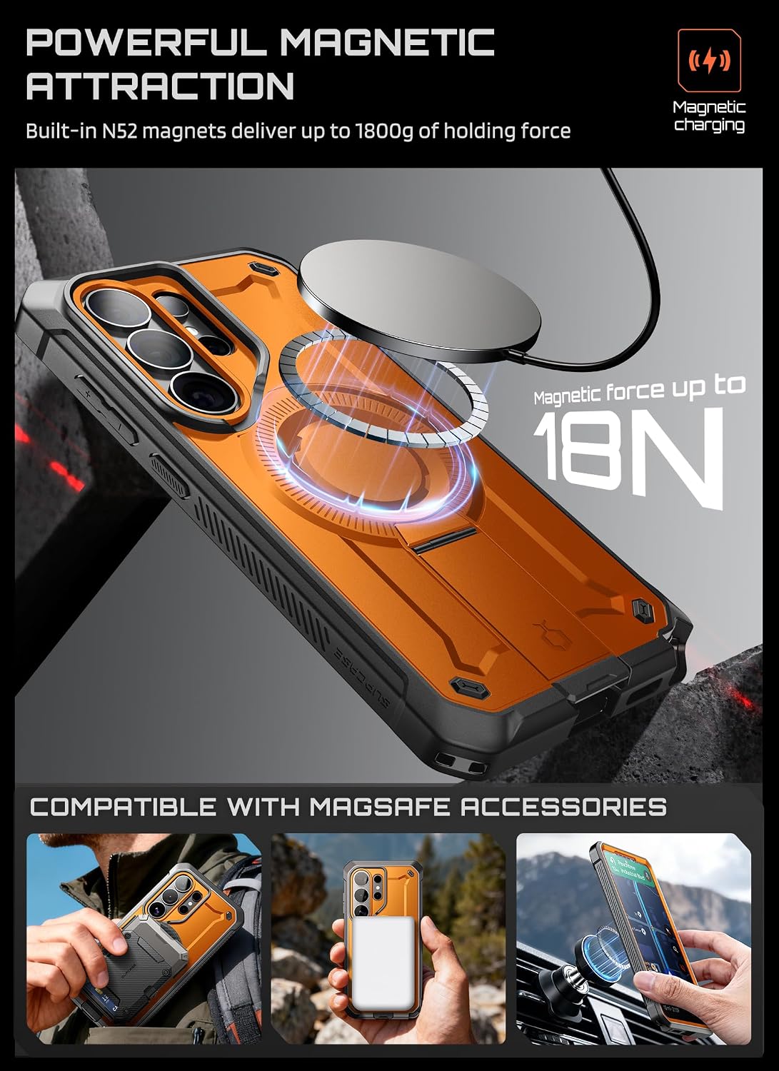 Thumbnail 3 de SUPCASE UB Pro Mag for Samsung Galaxy S26 Ultra Case with Stand