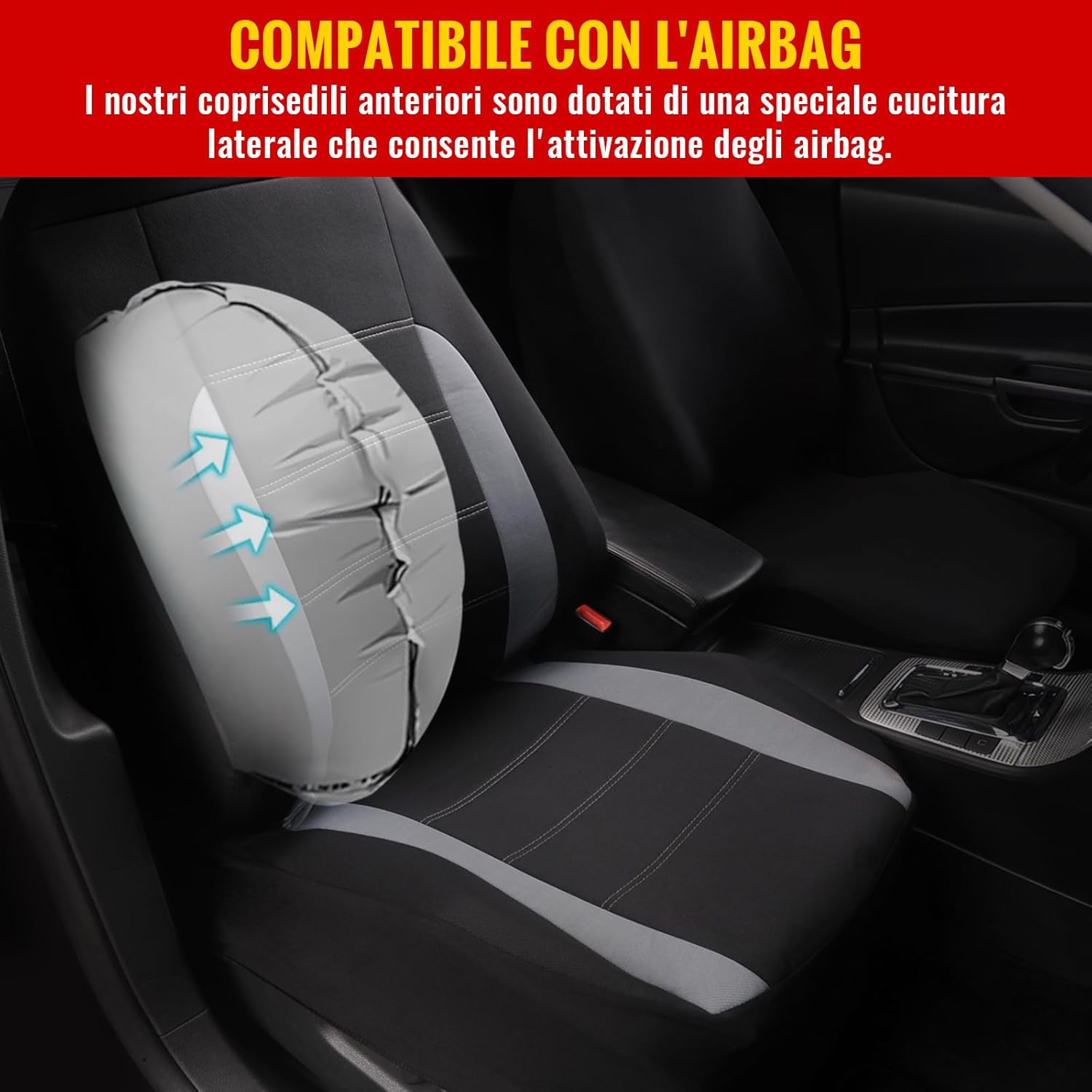 Thumbnail 2 de AUTOYOUTH Coprisedili Auto: protezione universale, comfort e praticità per i sedili anteriori
