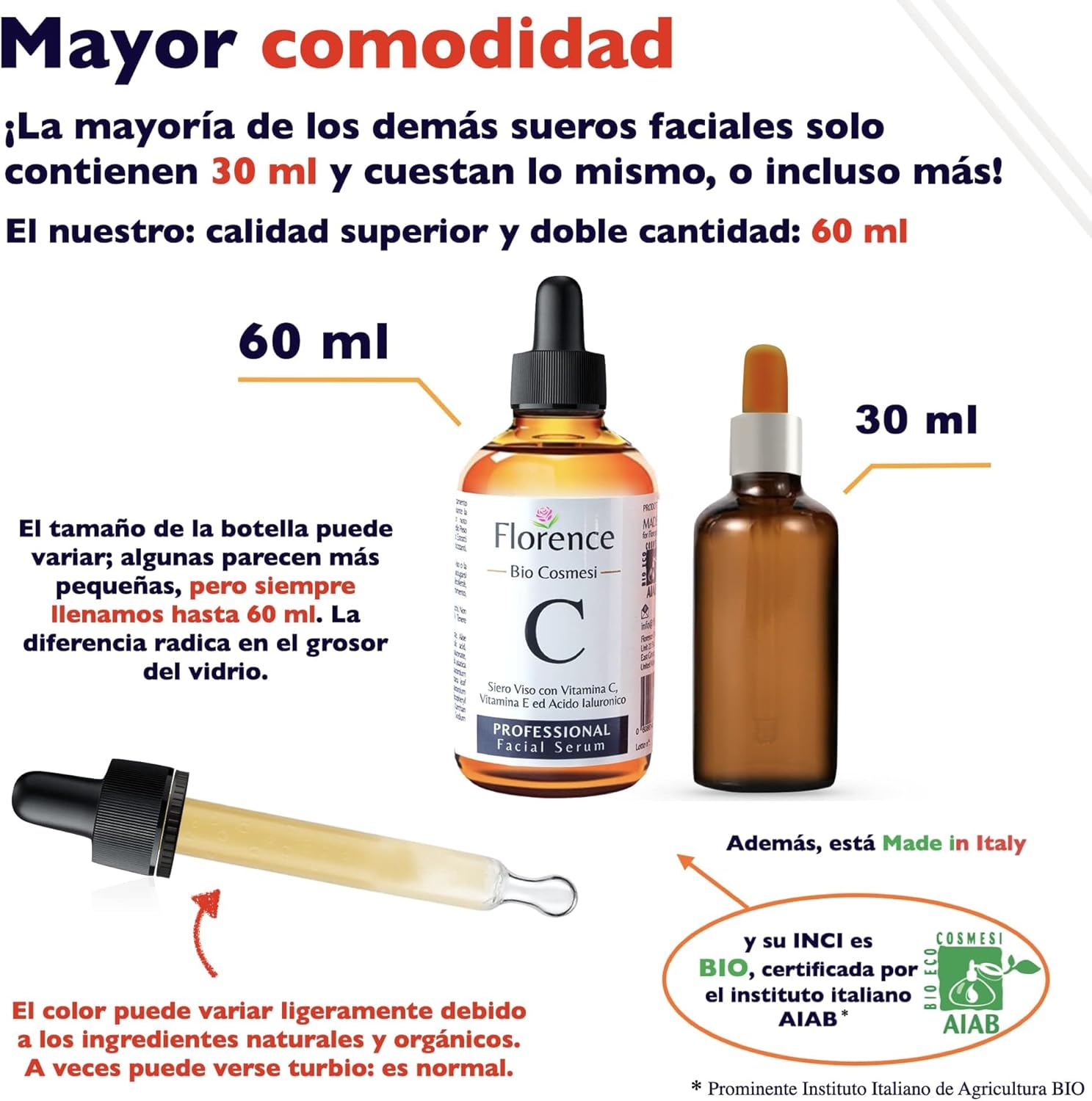 Thumbnail 1 de Bio Sérum Facial 60ml: Hidratante Vegano con Vitamina C