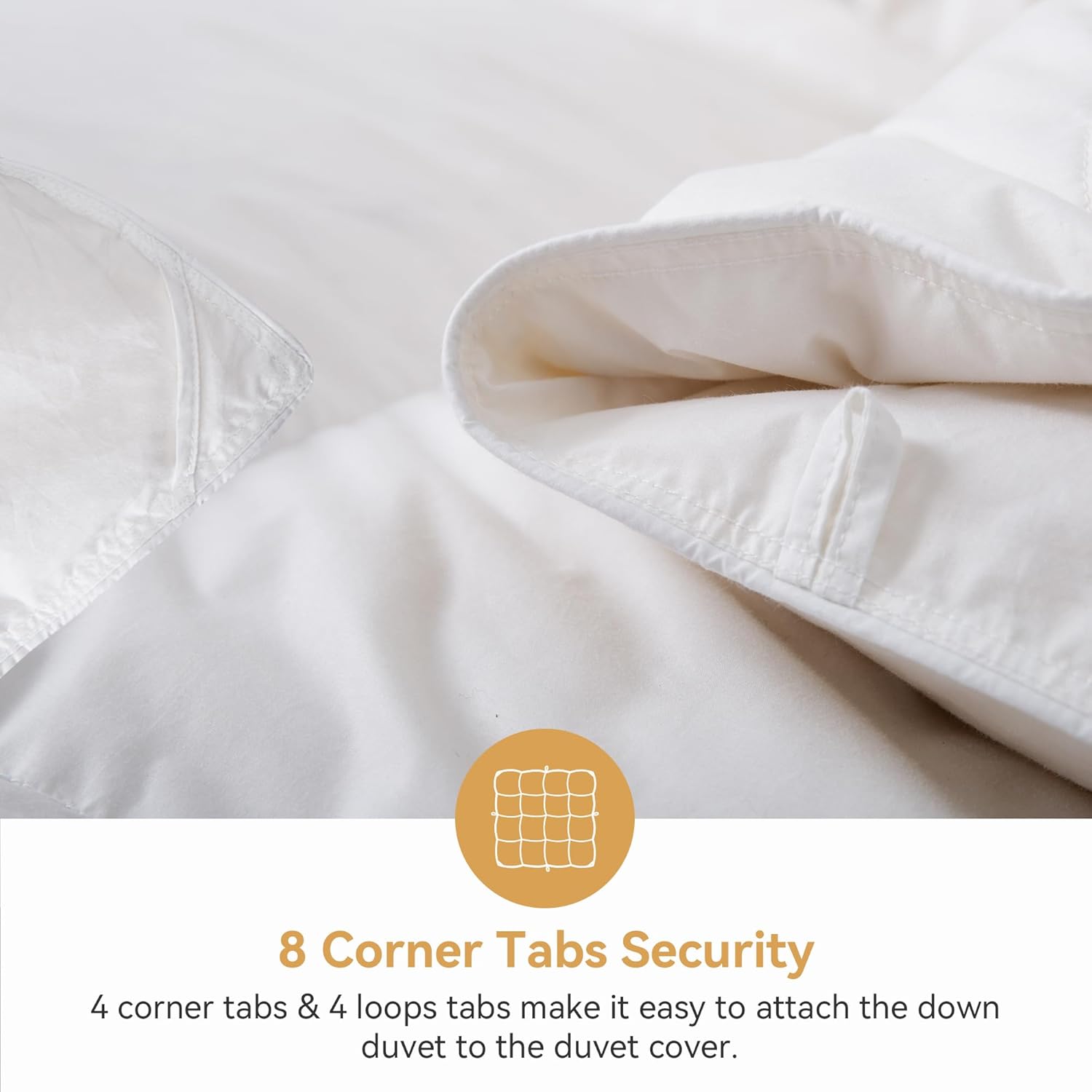 Detalle de BedFabtasy Luxury King Size 9 Tog Goose Feather & Down Duvet (600TC cotton cover) — all-season warmth