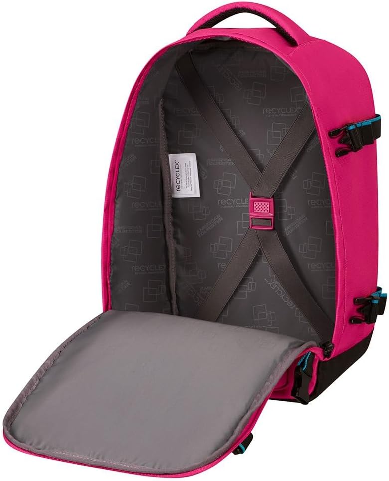 Detalle de American Tourister Take2Cabin Ryanair Cabin Bag S Underseat 25 x 20 x 40 cm (24 L) in Raspberry Sorbet