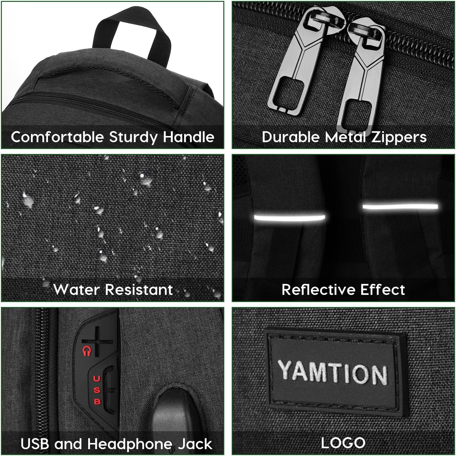 Detalle de YAMTION Mochila Escolar 17.3" para Estudiantes