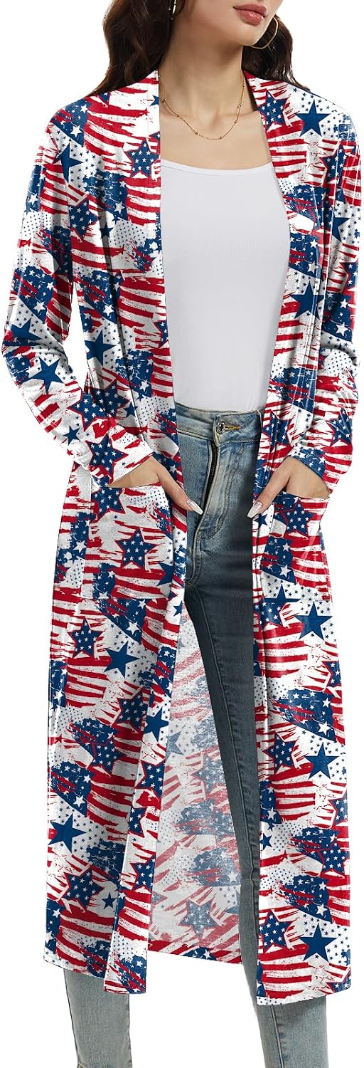 Detalle de AYIFU Women's Maxi Cardigan