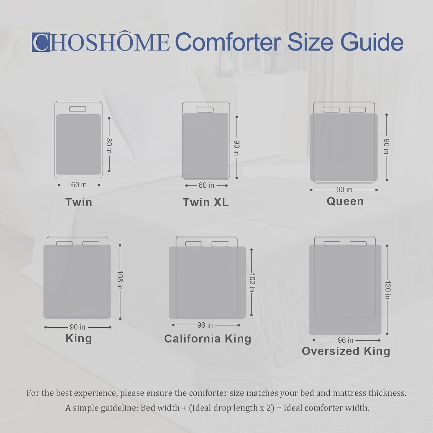 Thumbnail 6 de CHOSHOME Cooling Comforter King