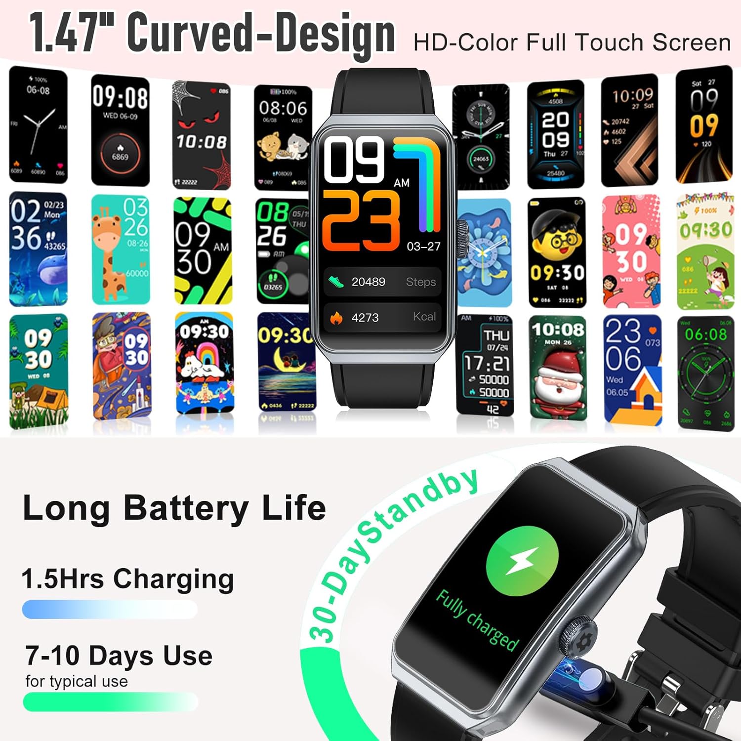 Thumbnail 5 de Fitness Tracker 1.47" HD Smart Watch