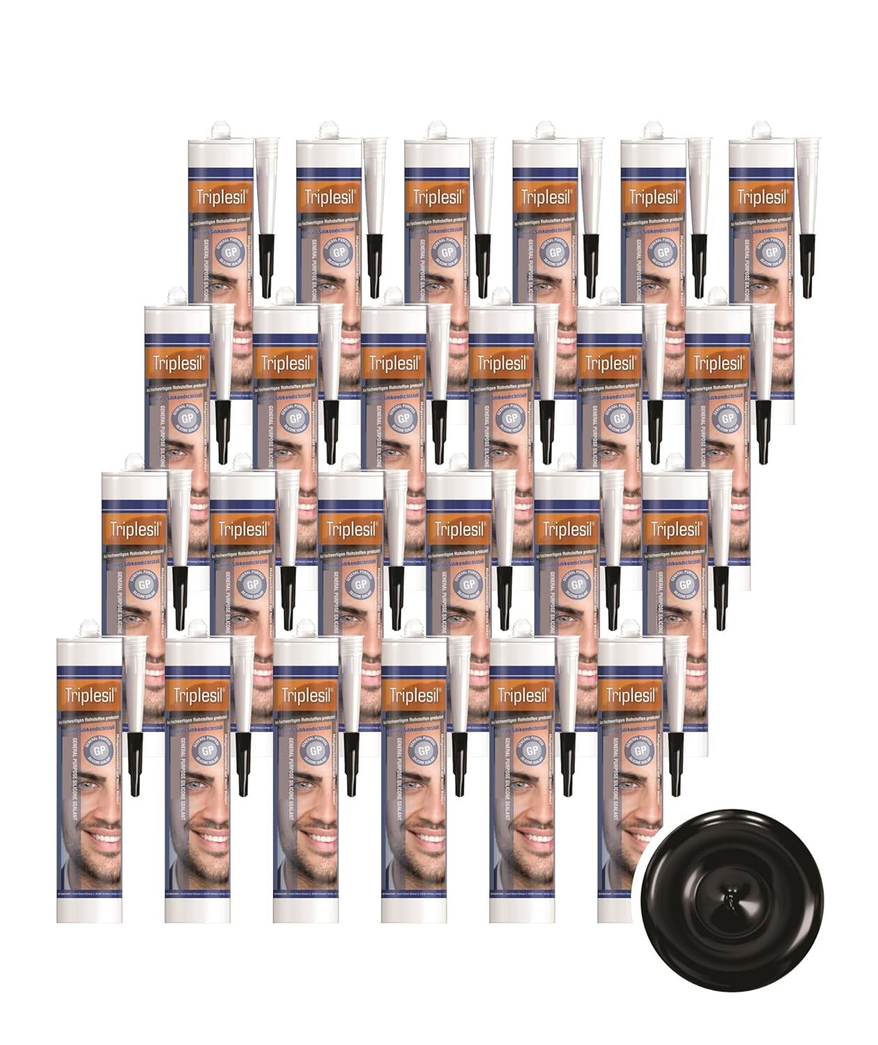 Thumbnail 6 de Triplesil GP Triplesil Premium Sanitärsilikon, 6×310 ml (transparent) – wasserbeständig zum Abdichten