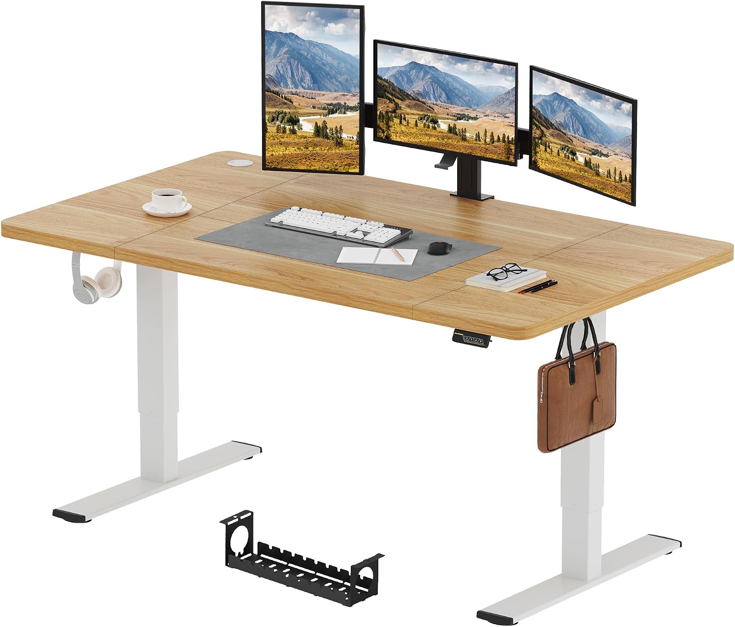 SANODESK Bureau assis‑debout 180x80 cm