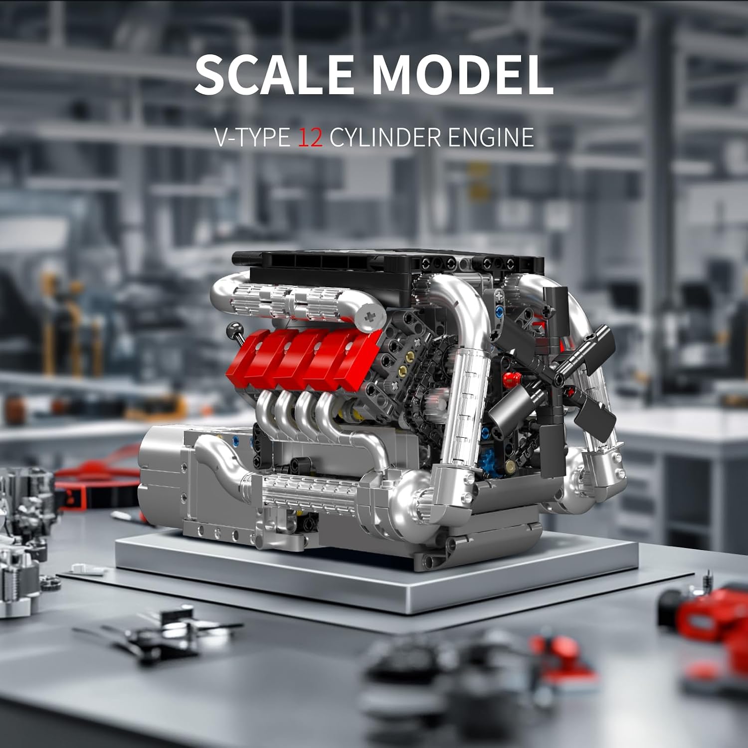 Thumbnail 2 de Mould King V8 Engine Building Blocks Set 10203